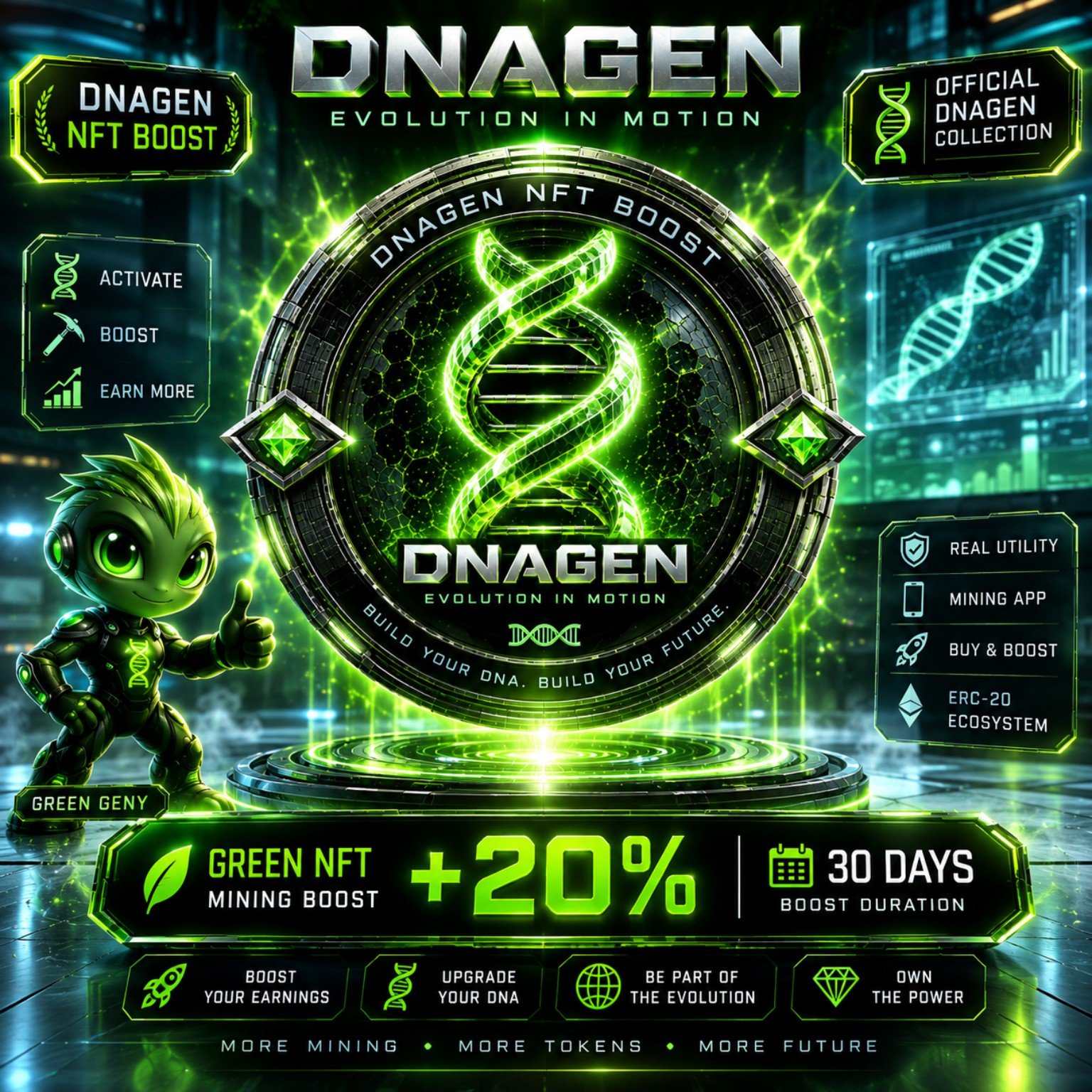 DNAGEN Green NFT Mining Boost